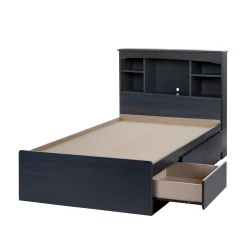 South Shore Twin, Full & Queen Beds>Twin Bed and Headboard Set - Aviron Blueberry