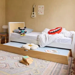 Oeuf Twin Bed Sparrow Wht Nat