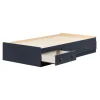South Shore Twin, Full & Queen Beds>Twin Bed with Trawers Summer Breeze - Blueberry