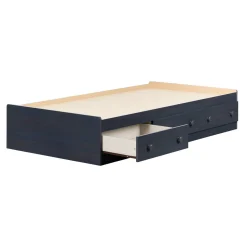 South Shore Twin, Full & Queen Beds>Twin Bed with Trawers Summer Breeze - Blueberry