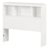 South Shore Twin Bookcase Headboard - Summertime Pure White