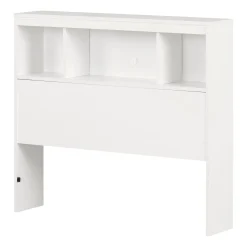 South Shore Twin Bookcase Headboard - Summertime Pure White
