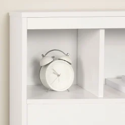 South Shore Twin Bookcase Headboard - Summertime Pure White