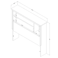 South Shore Twin Headboard - Tassio Nordik Oak