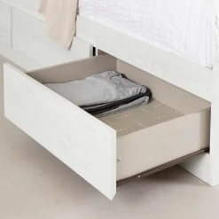 South Shore Twin Mates Bed - Hazen White Pine