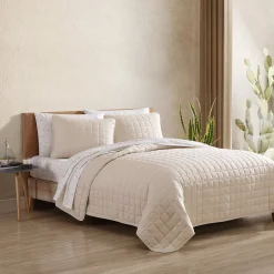 Kids Cathay Home Comforters & Quilts|Twin Bedding>Twin Quilt Set - Cream