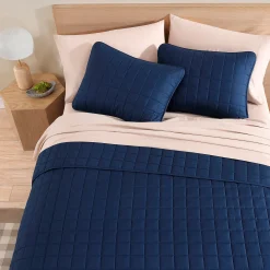 Kids Cathay Home Twin Quilt Set - Navy
