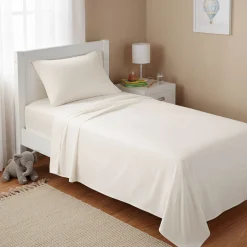 Kids Cathay Home Twin Sheet Set - Coconut Milk