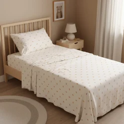 Kids Cathay Home Twin Sheet Set - Croissants