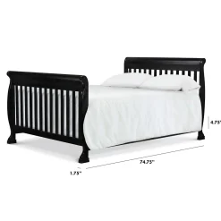 Million Dollar Baby Twin/Full Size Bed Conversion Kit - Ebony