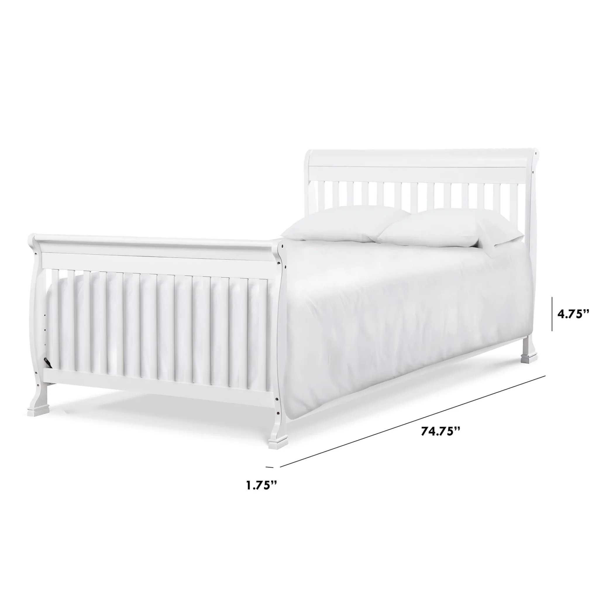 Million Dollar Baby Toddler Rails|Cribs & Mattresses>Twin/Full Size Bed Conversion Kit - White