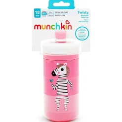 Kids Munchkin Twisty 9oz Sippy Cup - Pink Animal