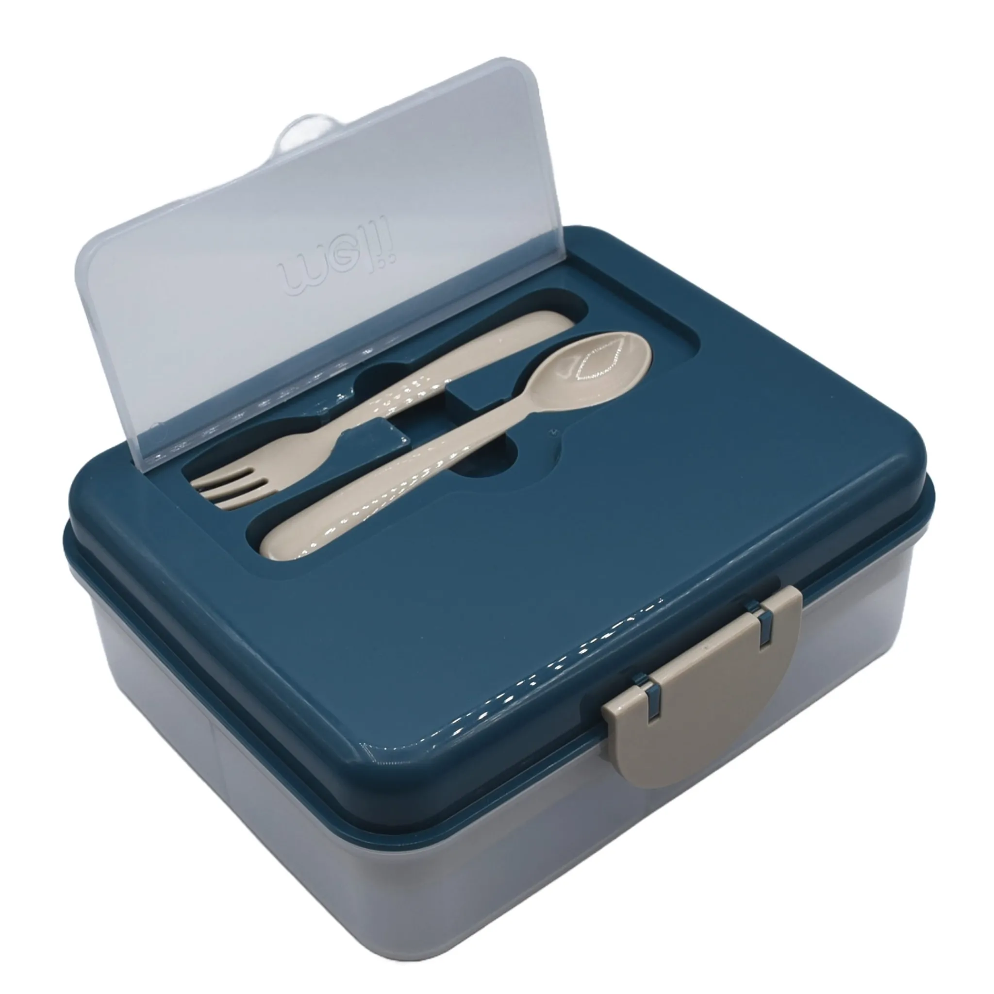 Kids Melii Breastfeeding|Snack Bags & Containers>Two Tier Bento - Dark Blue