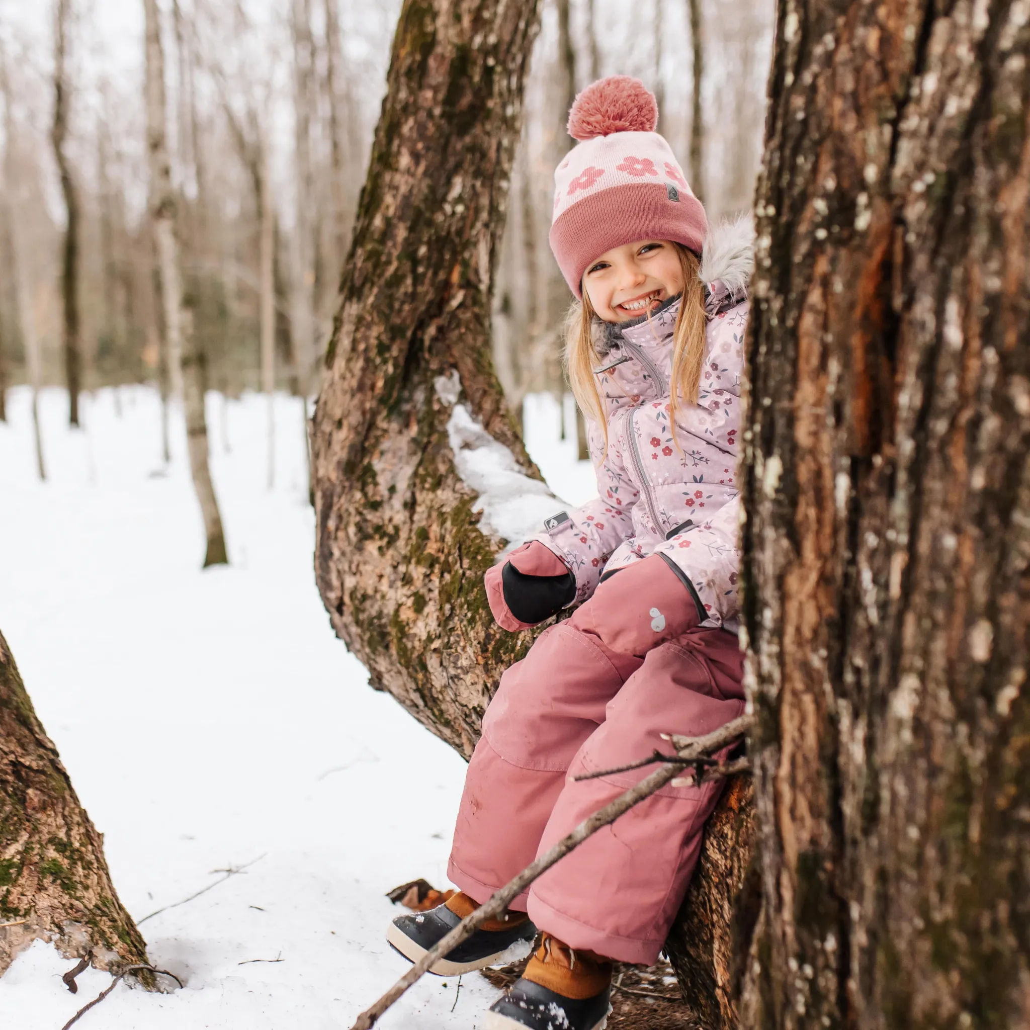 Kids Perlimpinpin Two-Piece Snowsuit Flowers 2-6 years