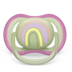 Philips Avent Ultra Air Pacifier 0-6m Lilac Sun/Green Rainbow 2-pack