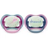 Philips Avent Ultra Air Pacifier Nighttime 6-18m Falling Star/Dreams 2-pack