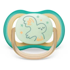 Philips Avent Pacifiers & Clips|Pacifiers & Clips>Ultra Air Pacifier Nighttime 0-6m Smiling Star/Owl 2-pack