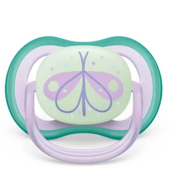 Philips Avent Ultra Air Pacifier Nighttime 0-6m Lilac Dragonfly/Dreams 2-pack