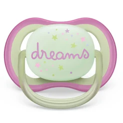 Philips Avent Ultra Air Pacifier Nighttime 0-6m Lilac Dragonfly/Dreams 2-pack
