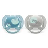 Philips Avent Pacifiers & Clips|Pacifiers & Clips>Ultra Soft Pacifier 6-18m Blue Dove / Silver Leaf 2-pack