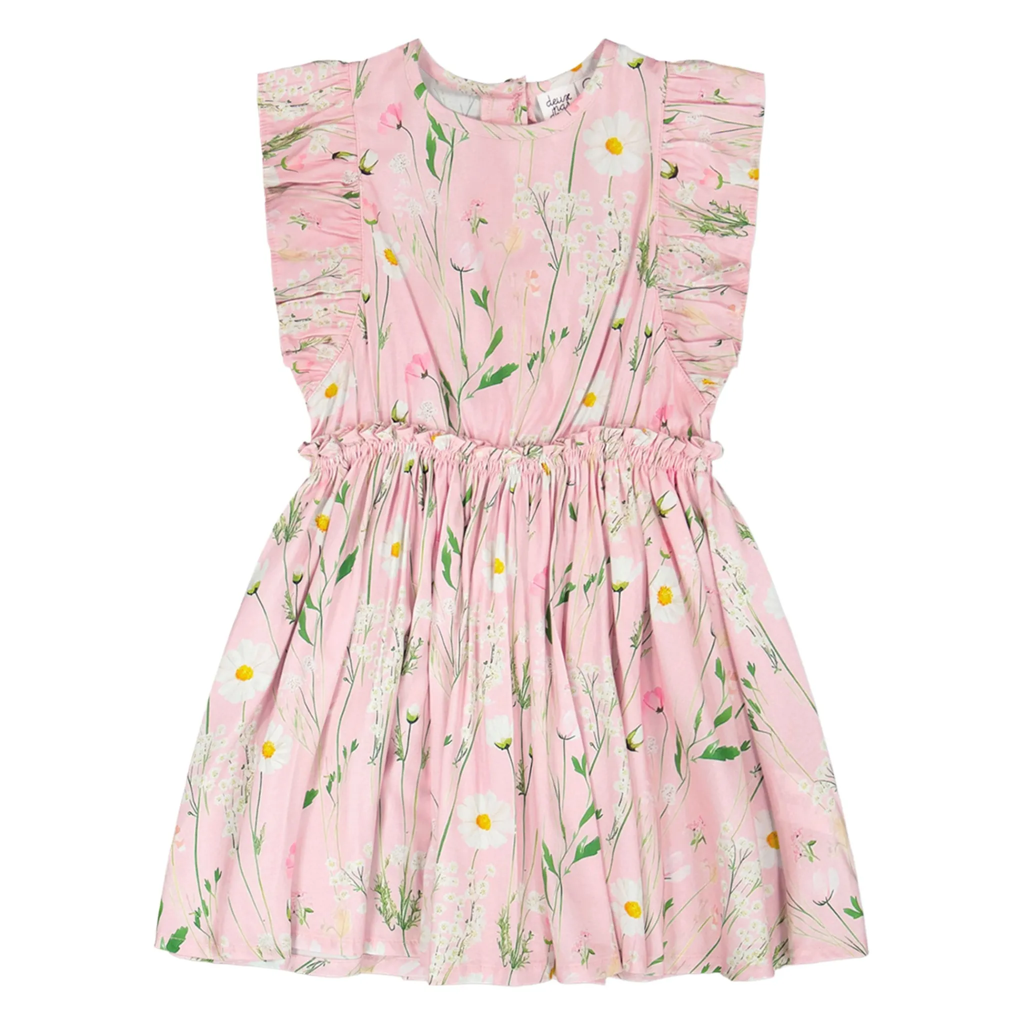 Kids Deux par Deux Dresses & Rompers>Under My Straw Hat Dress 7-10