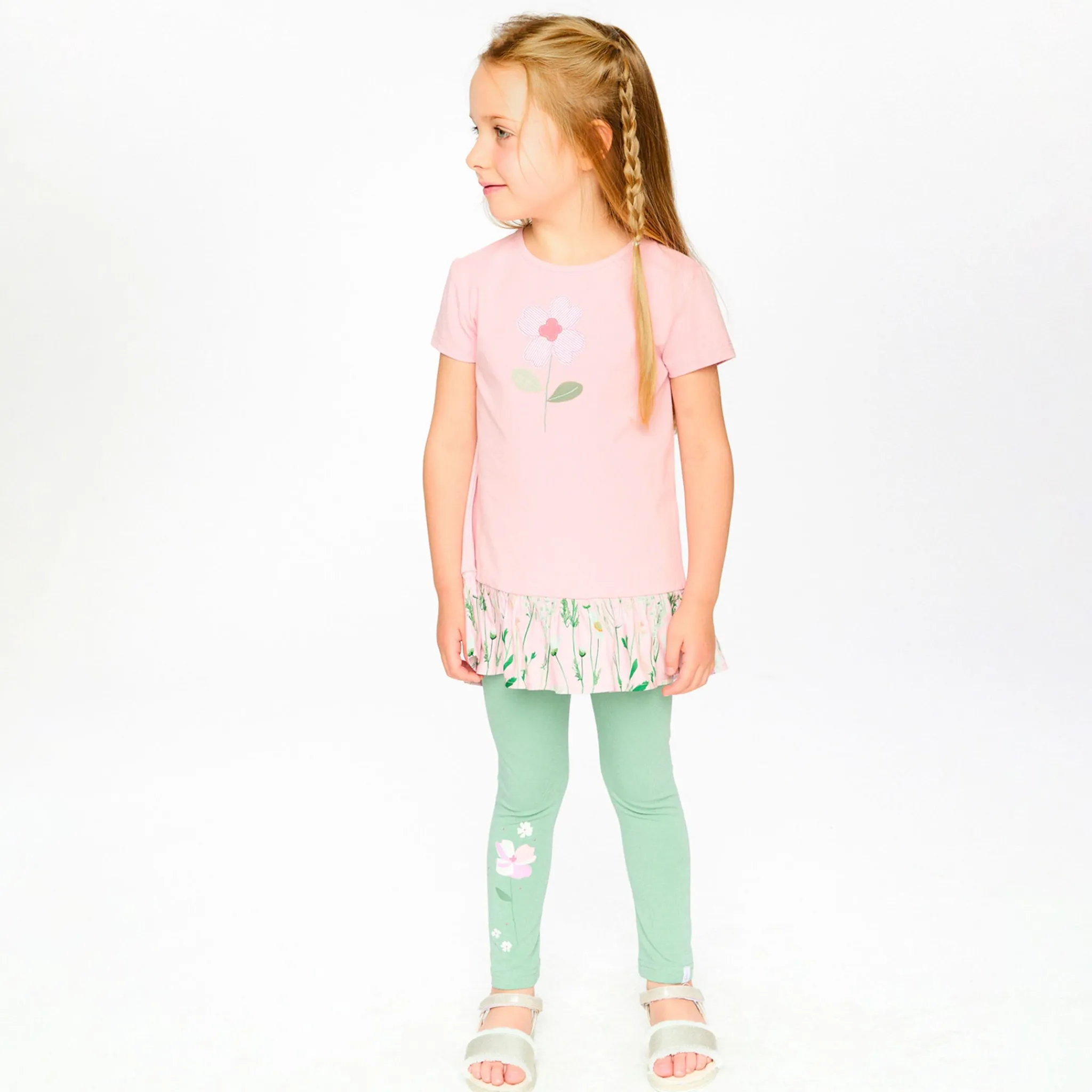 Kids Deux par Deux Leggings & Jeggings>Under My Straw Hat Legging 3-6