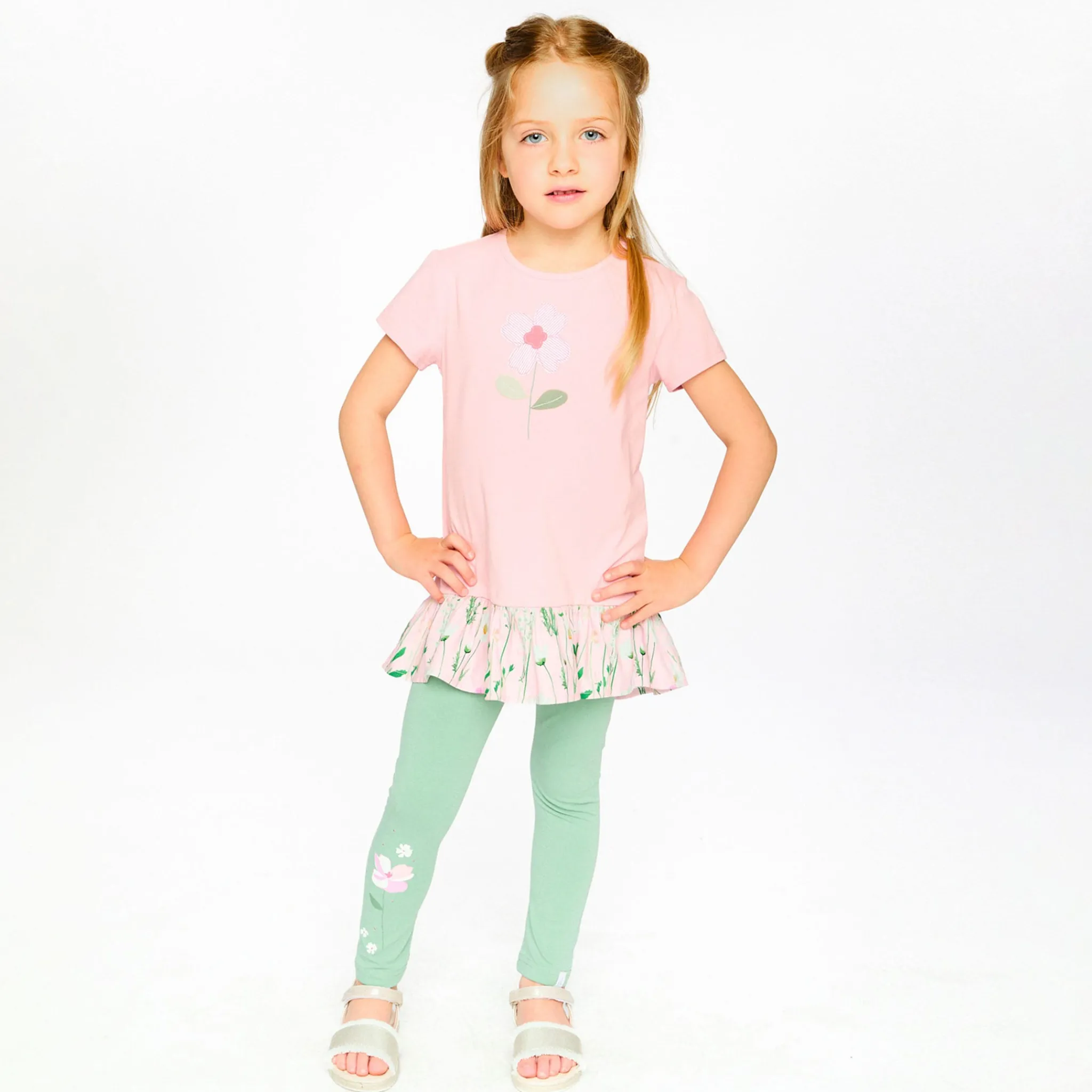 Kids Deux par Deux Leggings & Jeggings>Under My Straw Hat Legging 3-6