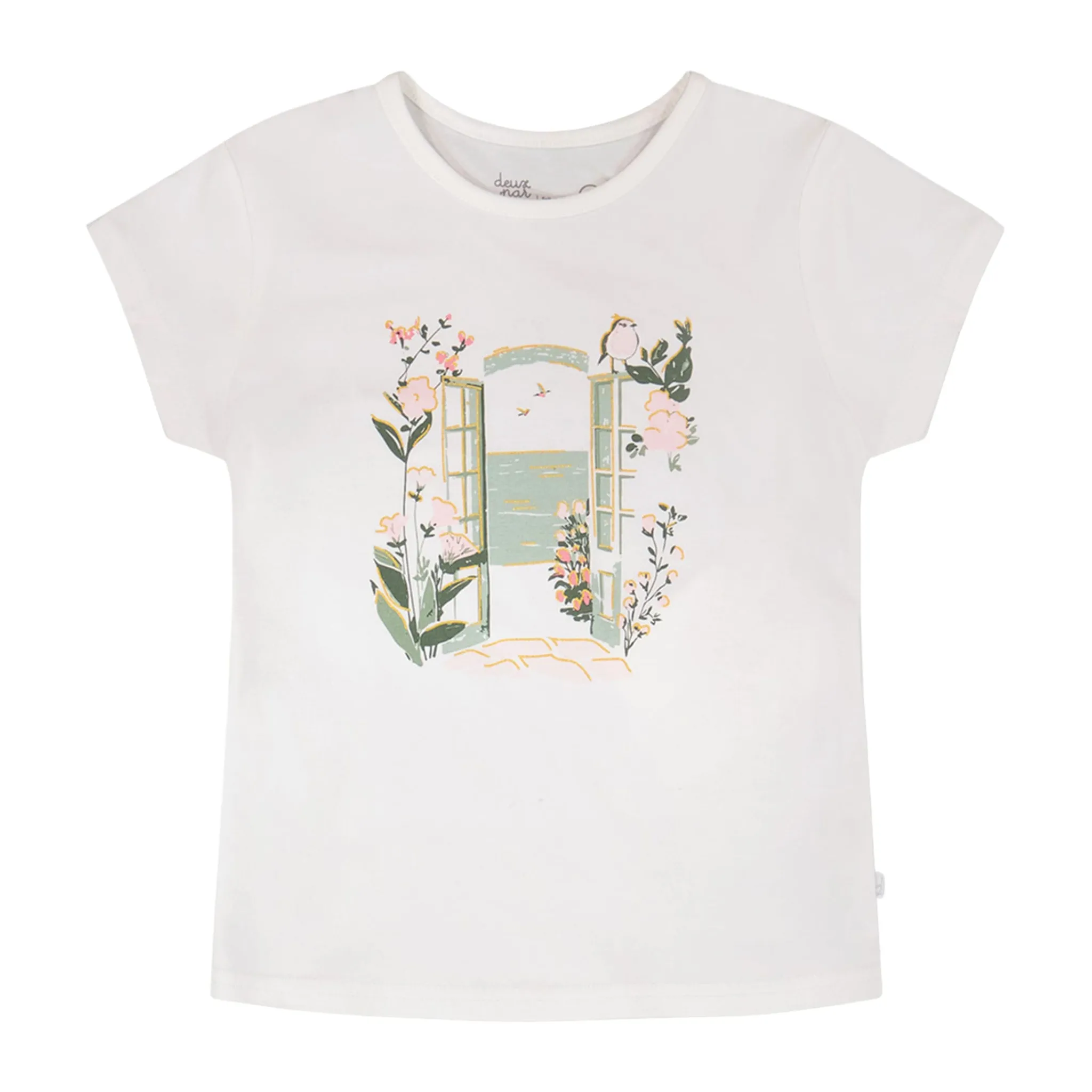 Kids Deux par Deux Tops>Under My Straw Hat T-shirt 3-6