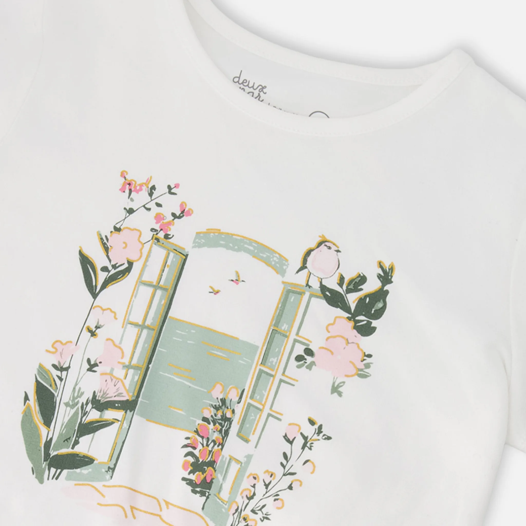 Kids Deux par Deux Tops>Under My Straw Hat T-shirt 3-6