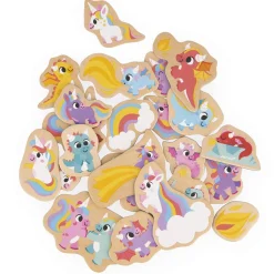 Kids Janod Unicorn & Dragon Magnets 24 Pieces