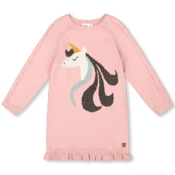 Kids Deux par Deux Dresses & Rompers>Unicorn Knit Dress 7-10