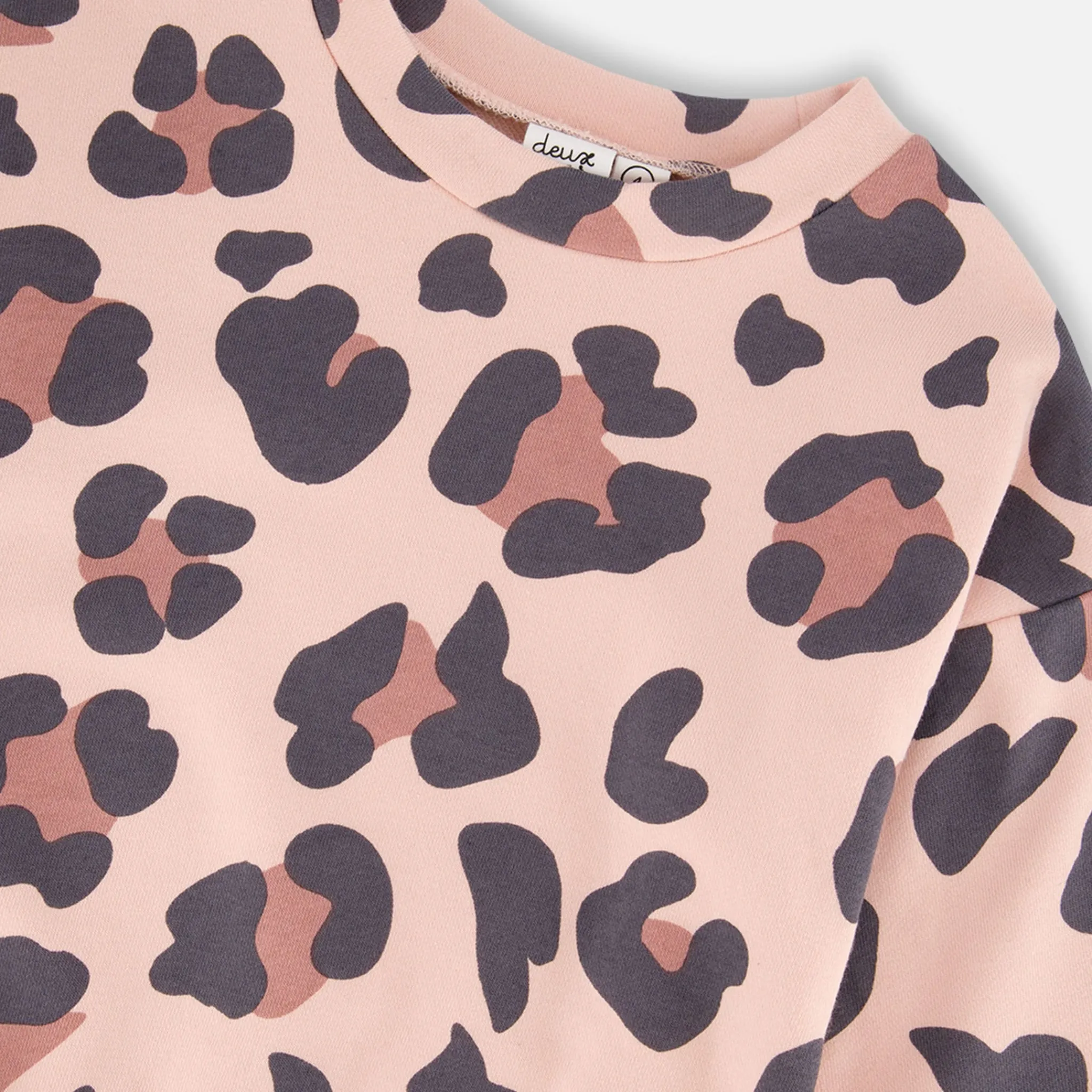 Kids Deux par Deux Unicorn Leopard Sweatshirt 3-6