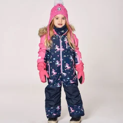 Kids Deux par Deux Unicorns 1pce Snowsuit 2-6