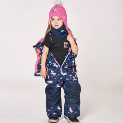 Kids Deux par Deux Unicorns 1pce Snowsuit 2-6