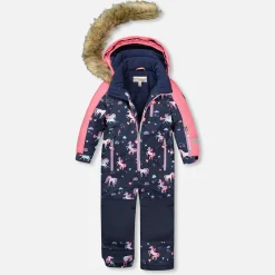 Kids Deux par Deux Unicorns 1pce Snowsuit 2-6