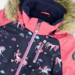 Kids Deux par Deux Unicorns 1pce Snowsuit 2-6