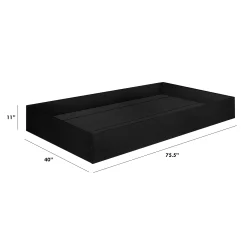 Million Dollar Baby Universal Twin Storage Trundle Bed - Black