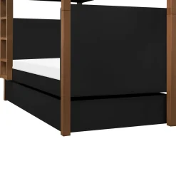 Million Dollar Baby Universal Twin Storage Trundle Bed - Black
