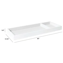 Million Dollar Baby Storage Furniture>Universal Wide Removable Changing Tray - White Finish