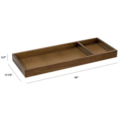 Million Dollar Baby Universal Wide Removable Changing Tray - Walnut