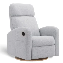 Jaymar BB Gliders & Rocking Chairs|Gliders & Rocking Chairs>Upholstered Rocking Armchair Swivel, Glider, Recliner Hailey - Arlo Heather Silver