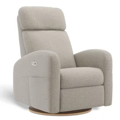 Jaymar BB Upholstered Rocking Armchair Swivel, Glider, Recliner Hailey - Breather Driftwood Motorized Electric