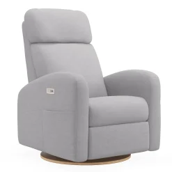 Jaymar BB Gliders & Rocking Chairs|Gliders & Rocking Chairs>Upholstered Rocking Armchair Swivel, Glider, Recliner Hailey - Como Dove Grey Motorized Electric