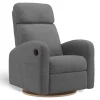 Jaymar BB Gliders & Rocking Chairs|Gliders & Rocking Chairs>Upholstered Rocking Armchair Swivel, Glider, Recliner Hailey - Nexus Charcoal
