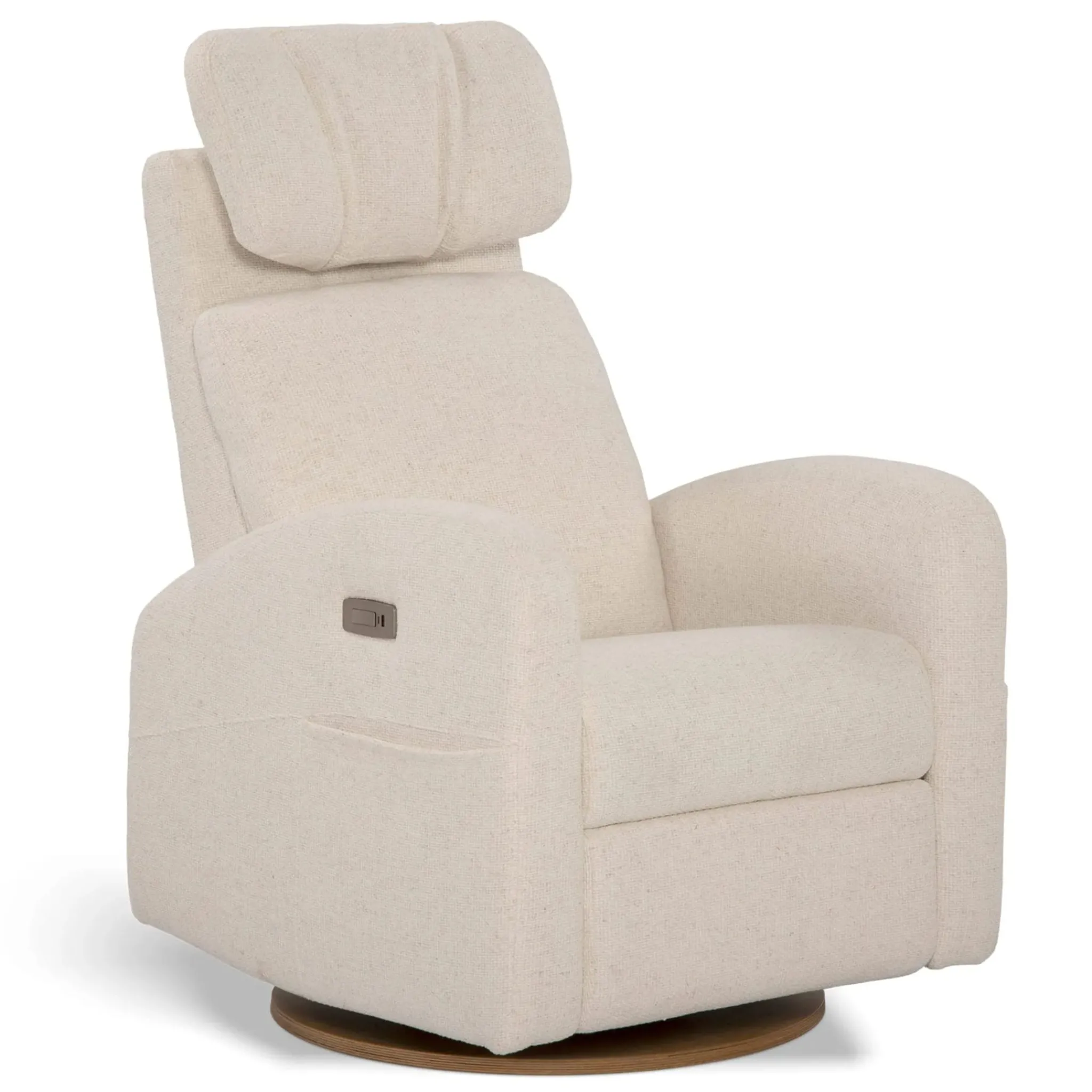 Jaymar BB Upholstered Rocking Armchair Swivel, Glider, Recliner Hailey - Henequen Motorized Electric