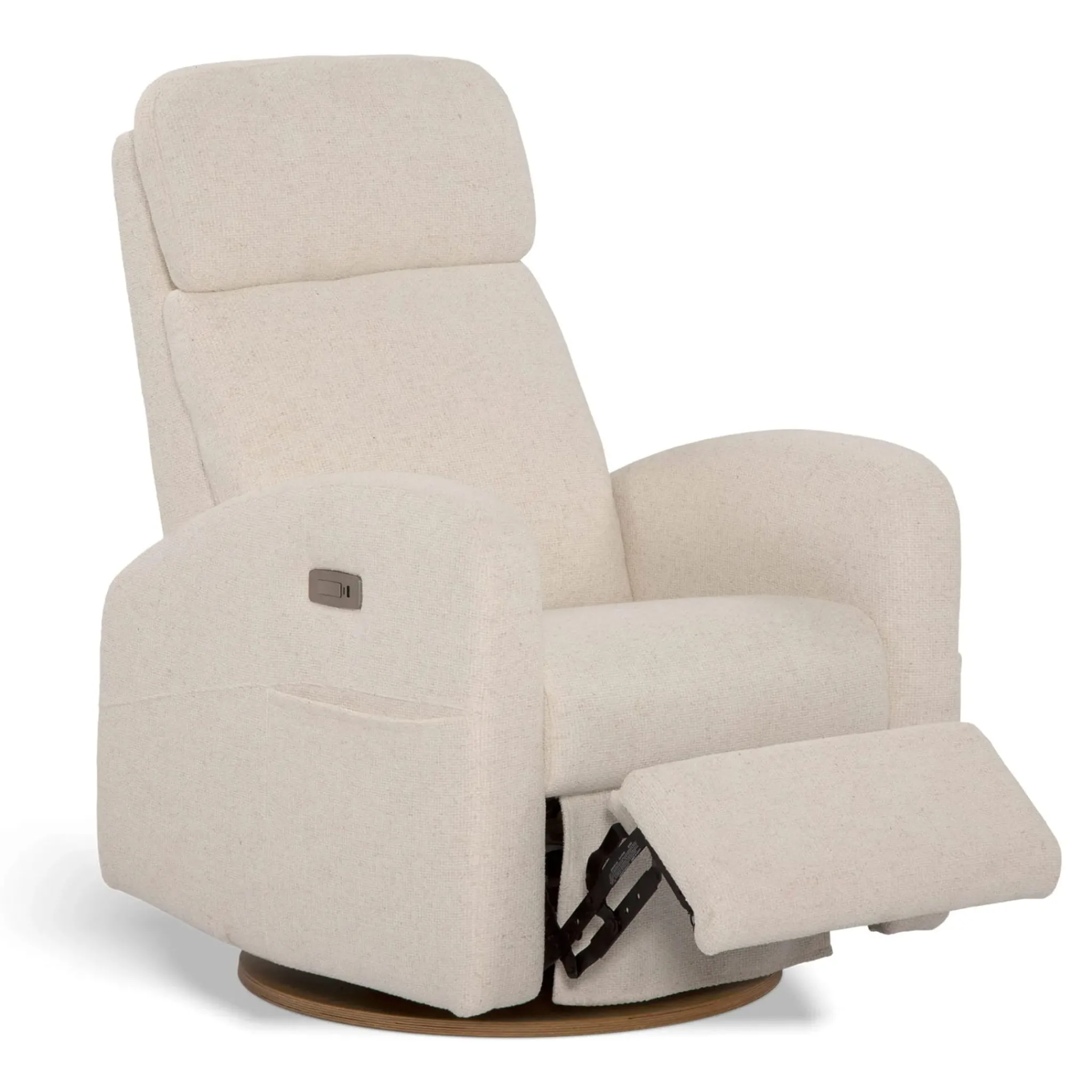 Jaymar BB Upholstered Rocking Armchair Swivel, Glider, Recliner Hailey - Henequen Motorized Electric