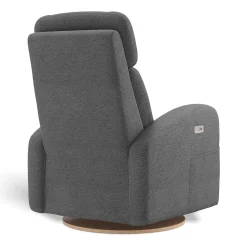 Jaymar BB Upholstered Rocking Armchair Swivel, Glider, Recliner Hailey - Nexus Charcoal Motorized Electric