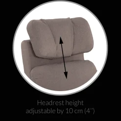 Jaymar BB Upholstered Rocking Armchair Swivel, Glider, Recliner Hailey - Nexus Charcoal Motorized Electric