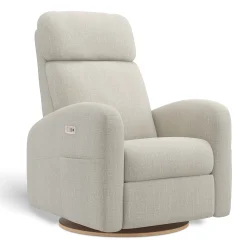 Jaymar BB Upholstered Rocking Armchair Swivel, Glider, Recliner Hailey - Nubia Silver Motorized Electric