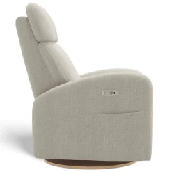 Jaymar BB Upholstered Rocking Armchair Swivel, Glider, Recliner Hailey - Nubia Silver Motorized Electric